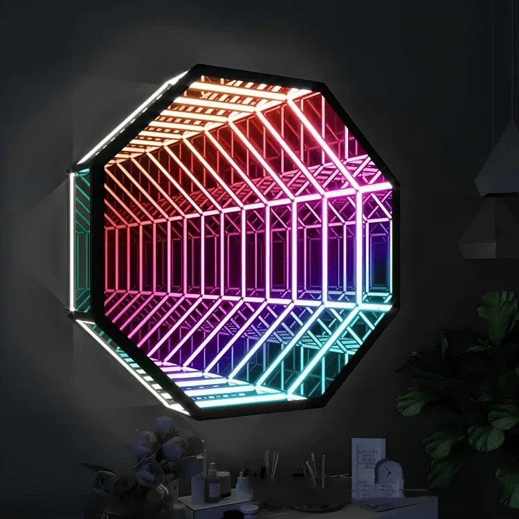 PLATINARTZ® Neon Infinity Mirror