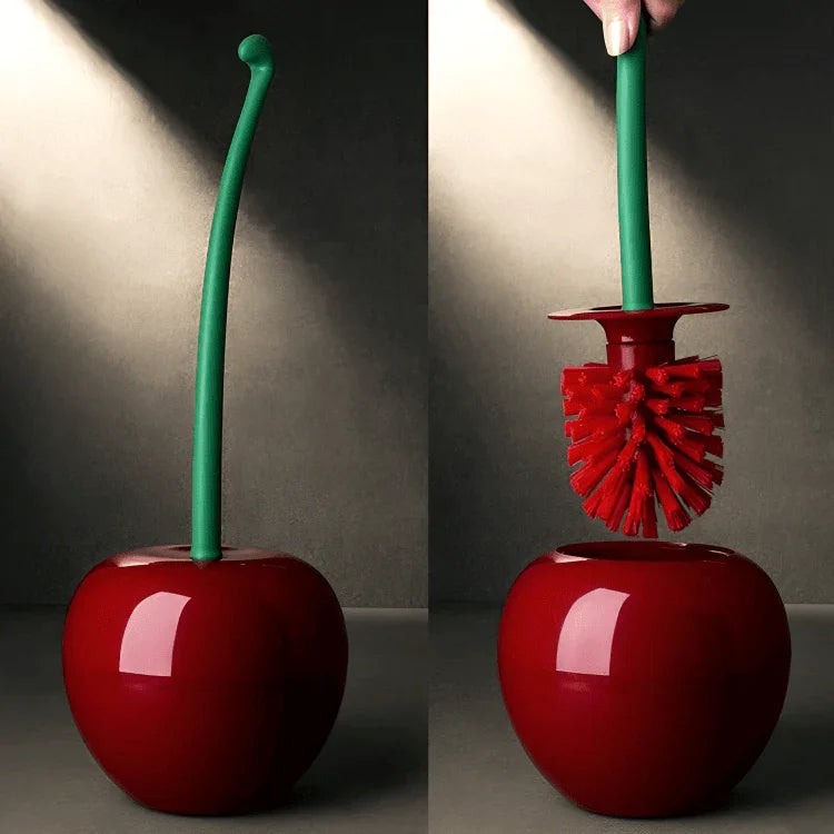 PLATINARTZ® CherryBliss Toilet Brush Set