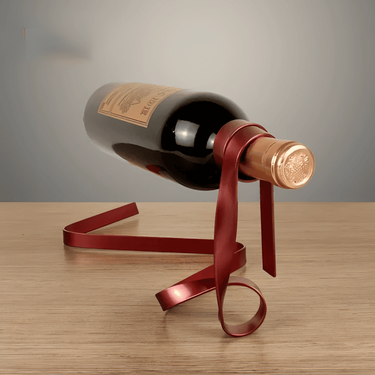 PLATINARTZ® Ethereal Ribbon Wine Rack