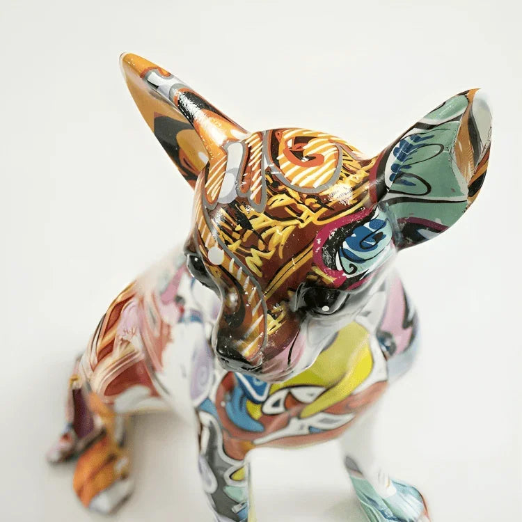PLATINARTZ® Graffiti Chihuahua Sculpture