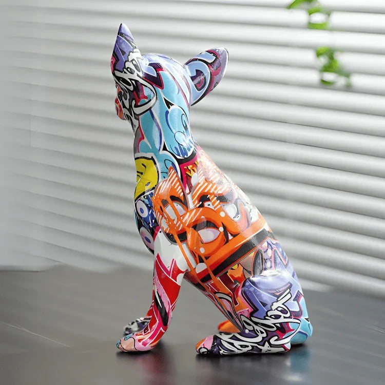 PLATINARTZ® Graffiti Chihuahua Sculpture