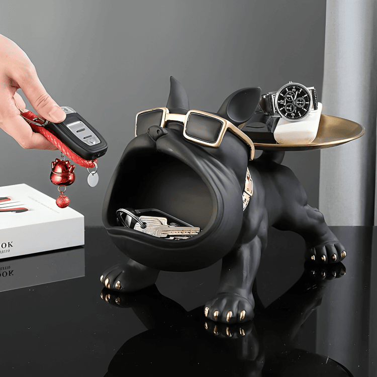 PLTNRTZ® Regal Bulldog Storage Sculpture – Functional Luxury Home