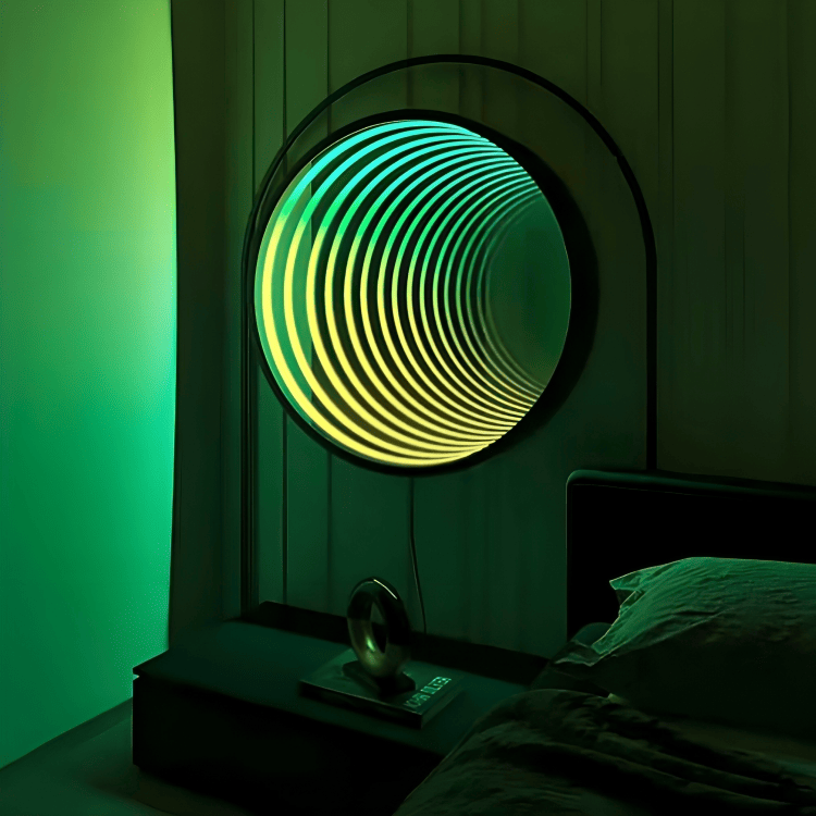 PLTNRTZ® Neon Infinity Mirror