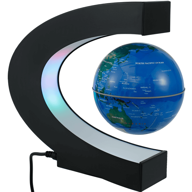 Blue LED Floating Globe - FtA® Magnetic Artistry