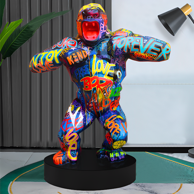 FtA® Gorilla Graffiti Sculpture - Urban Art Decor