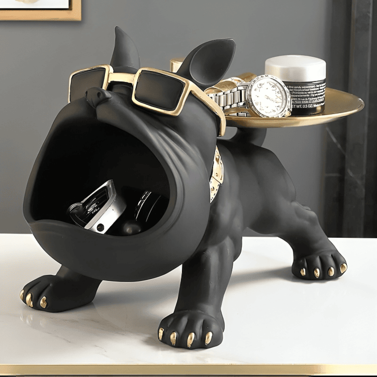 PLTNRTZ® Regal Bulldog Storage Sculpture