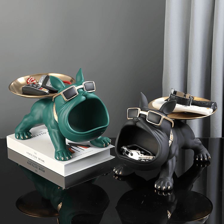 PLTNRTZ® Regal Bulldog Storage Sculpture