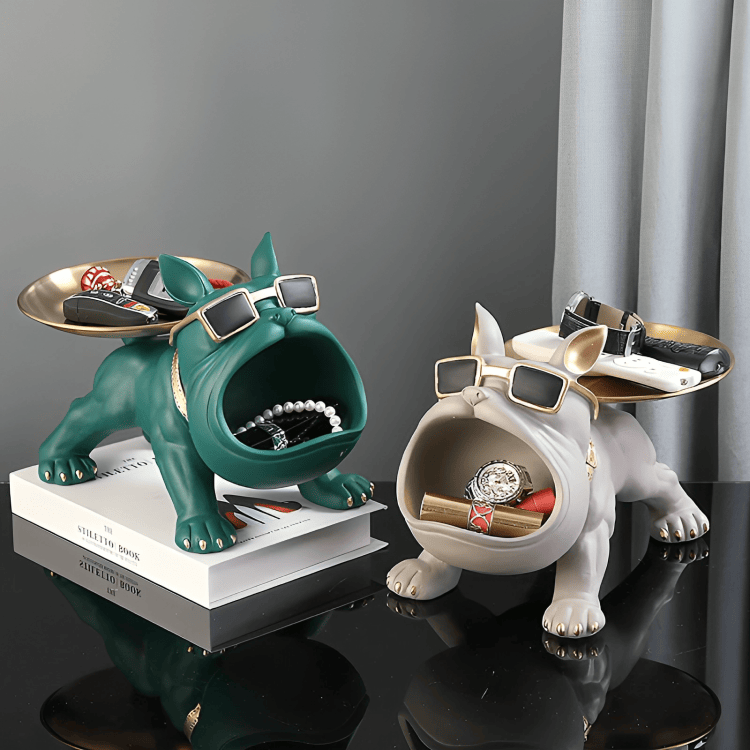 PLTNRTZ® Regal Bulldog Storage Sculpture