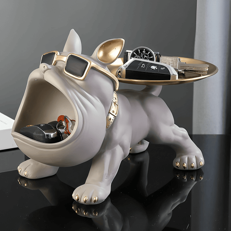 PLTNRTZ® Regal Bulldog Storage Sculpture