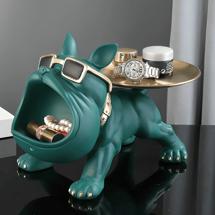 PLTNRTZ® Regal Bulldog Storage Sculpture